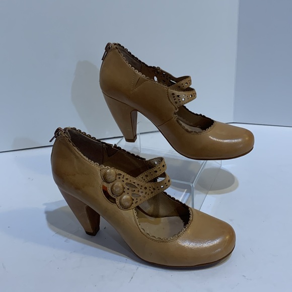 Miz mooz tan Laser cut dress pump Starla - Picture 8 of 16